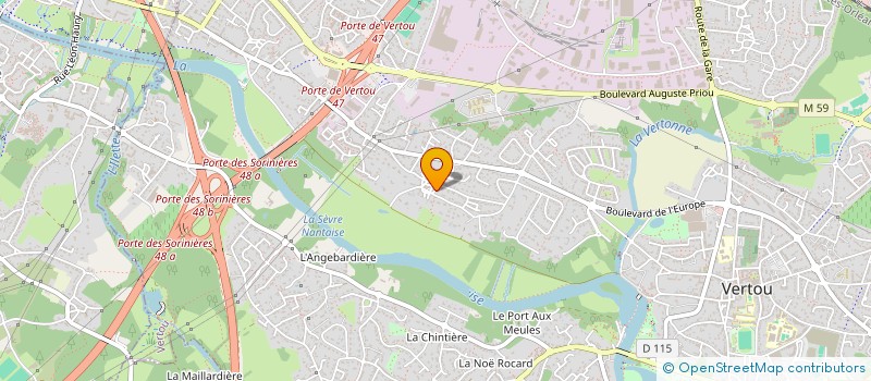 localisation de l'entreprise MONSIEUR XAVIER MONTFORT  VERTOU