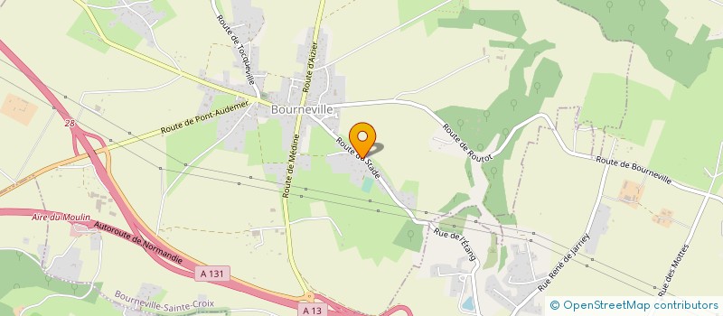 localisation de l'entreprise MONSIEUR XAVIER MOREAU à BOURNEVILLE-SAINTE-CROIX