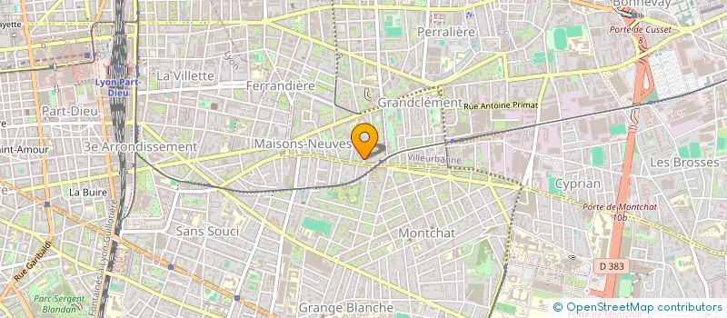 localisation de l'entreprise MONSIEUR XAVIER MOREAU  VILLEURBANNE