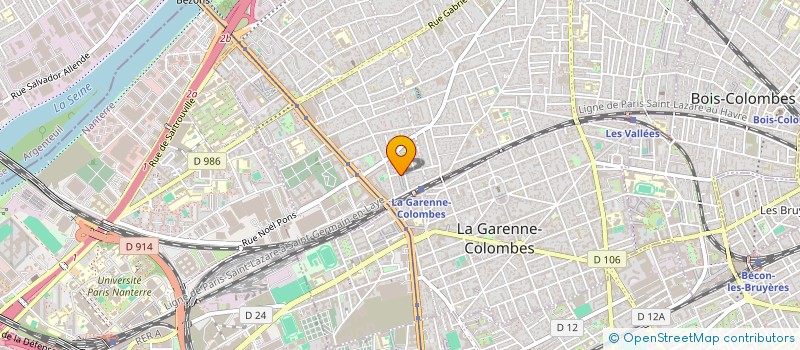 localisation de l'entreprise MONSIEUR XAVIER MOREIRA  COLOMBES