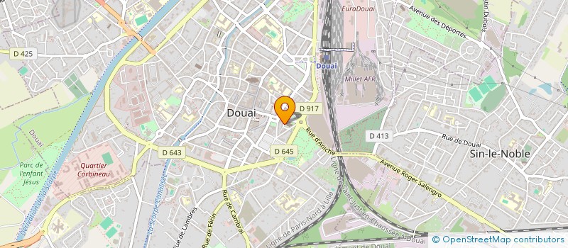 localisation de l'entreprise MONSIEUR XAVIER MOREL à DOUAI
