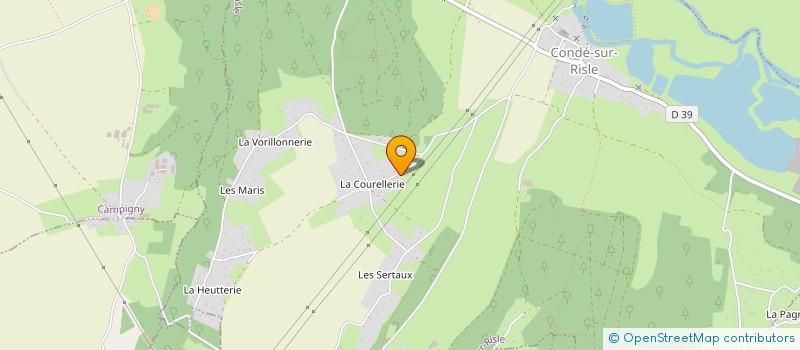 localisation de l'entreprise MONSIEUR XAVIER MOREL  CONDE-SUR-RISLE