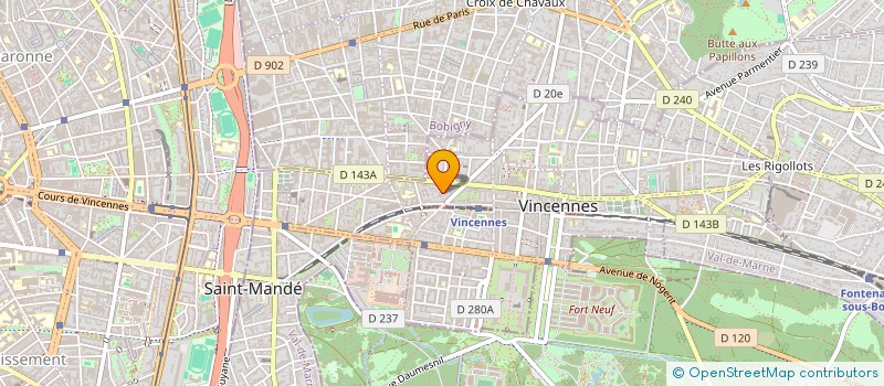localisation de l'entreprise MONSIEUR XAVIER MORELLE à VINCENNES