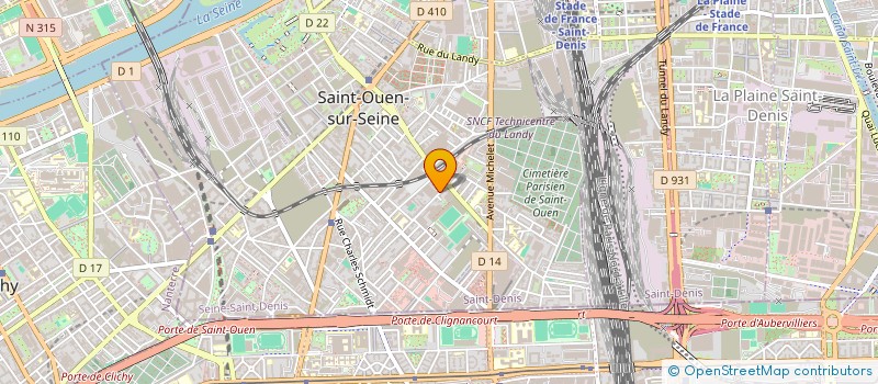localisation de l'entreprise MONSIEUR XAVIER MORELLI  SAINT-OUEN-SUR-SEINE