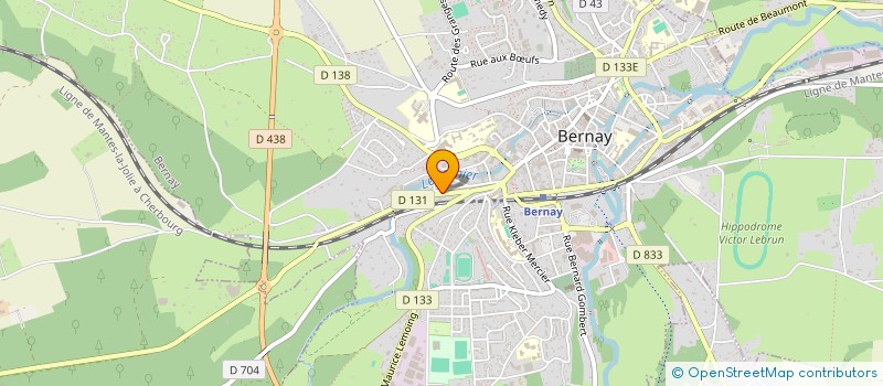 localisation de l'entreprise MONSIEUR XAVIER MORIN à BERNAY
