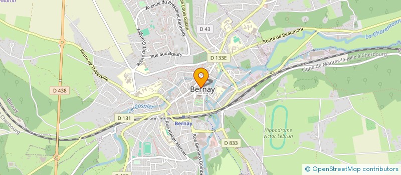 localisation de l'entreprise MONSIEUR XAVIER MORIN  BERNAY