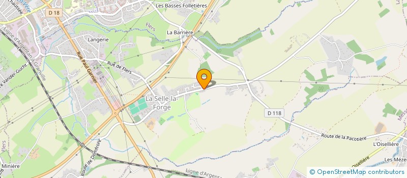 localisation de l'entreprise MONSIEUR XAVIER MORIN à LA SELLE-LA-FORGE