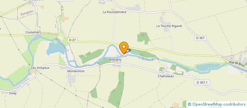 localisation de l'entreprise MONSIEUR XAVIER MORISSEAU  DANGEAU