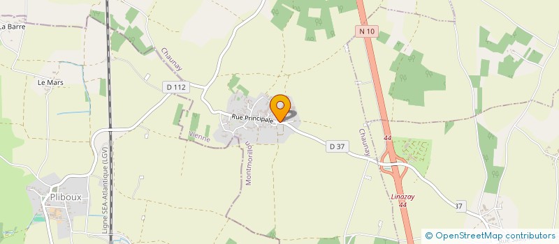 localisation de l'entreprise MONSIEUR XAVIER MORISSEAU  CHAUNAY