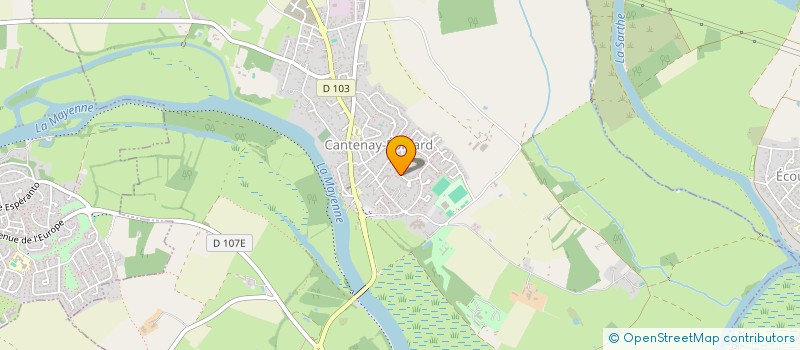 localisation de l'entreprise MONSIEUR XAVIER MORNAS  CANTENAY-EPINARD