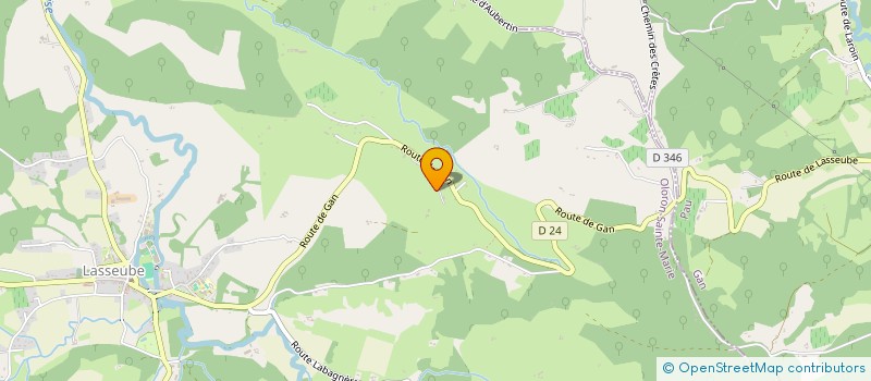 localisation de l'entreprise MONSIEUR XAVIER MOSTARDA  LASSEUBE