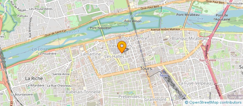 localisation de l'entreprise MONSIEUR XAVIER MOTILLON  TOURS