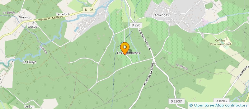 localisation de l'entreprise MONSIEUR XAVIER MOUILLE  LA BREDE