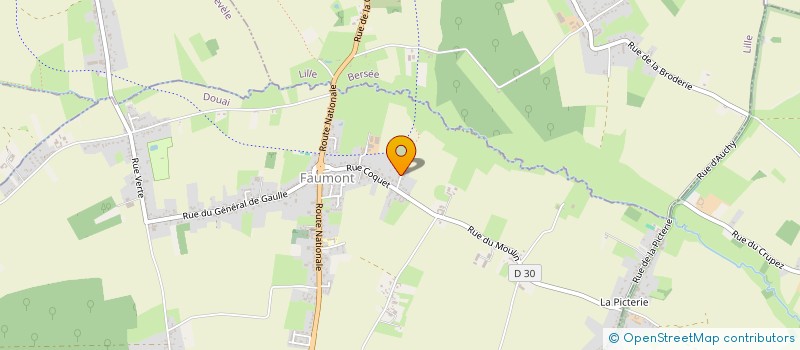 localisation de l'entreprise MONSIEUR XAVIER MOURETTE  FAUMONT