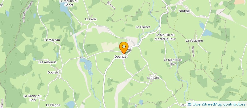 localisation de l'entreprise MONSIEUR XAVIER MOUTARDIER à ARFEUILLE-CHATAIN