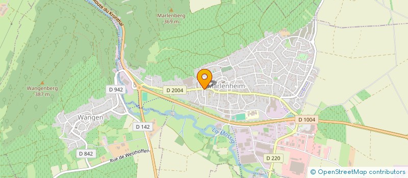 localisation de l'entreprise MONSIEUR XAVIER MULLER  MARLENHEIM