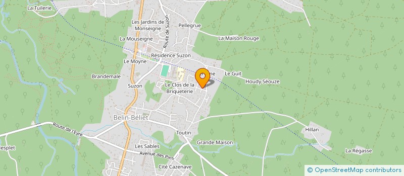 localisation de l'entreprise MONSIEUR XAVIER MUTIN  BELIN-BELIET