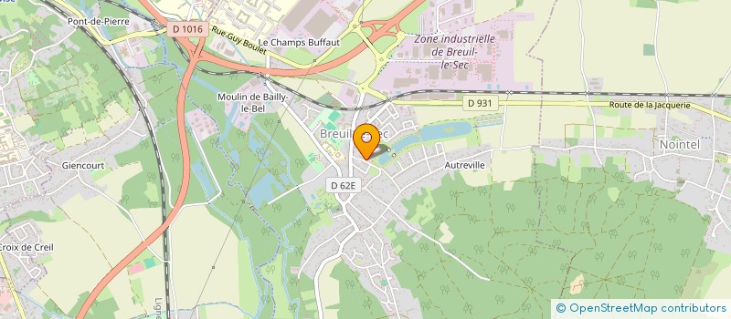 localisation de l'entreprise MONSIEUR XAVIER NASSEZ  BREUIL-LE-SEC