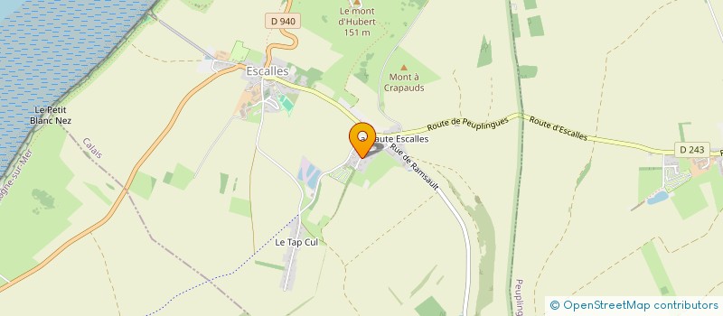 localisation de l'entreprise MONSIEUR XAVIER NOYON  ESCALLES