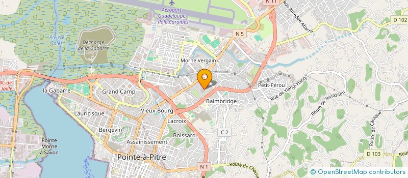 localisation de l'entreprise MONSIEUR XAVIER OFFRANC  LES ABYMES