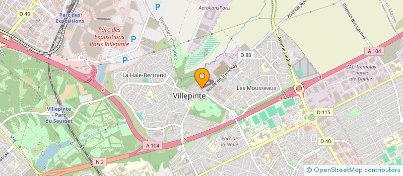 localisation de l'entreprise MONSIEUR XAVIER OLIERE à VILLEPINTE