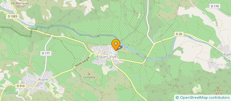 localisation de l'entreprise MONSIEUR XAVIER OLLIER  AIGUES-VIVES