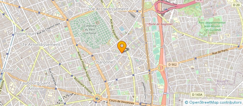 localisation de l'entreprise MONSIEUR XAVIER OSWALD  PARIS