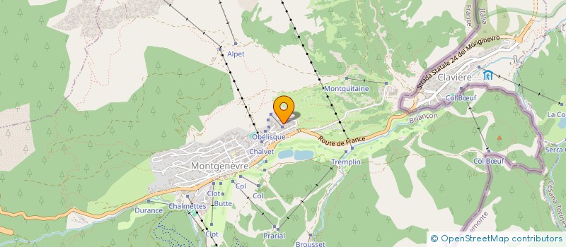 localisation de l'entreprise MONSIEUR XAVIER OZANNE  MONTGENEVRE