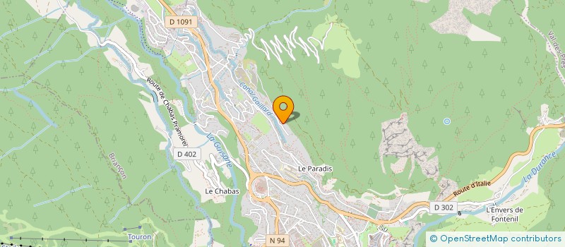localisation de l'entreprise MONSIEUR XAVIER PACE à BRIANCON