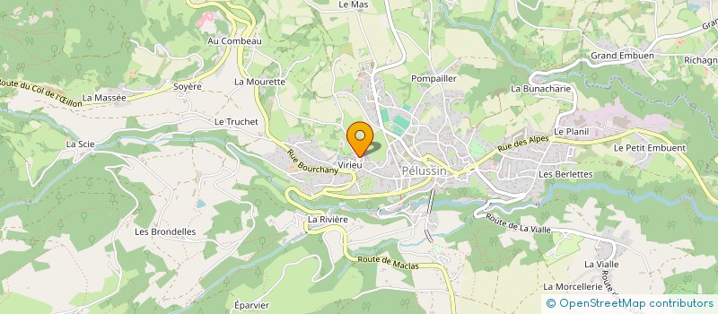 localisation de l'entreprise MONSIEUR XAVIER PAGES  PELUSSIN