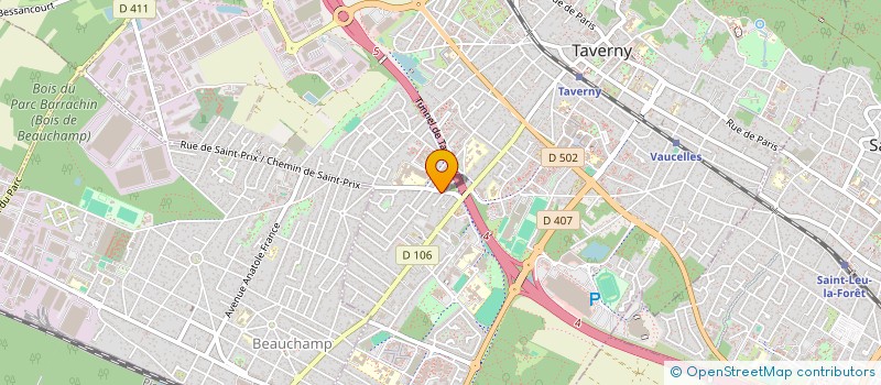 localisation de l'entreprise MONSIEUR XAVIER PALISSON à TAVERNY