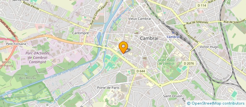 localisation de l'entreprise MONSIEUR XAVIER PAMART à CAMBRAI