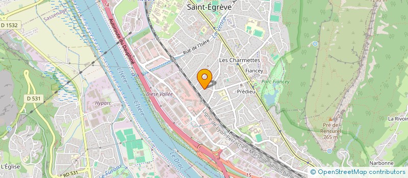 localisation de l'entreprise MONSIEUR XAVIER PAOLUCCI  SAINT-EGREVE