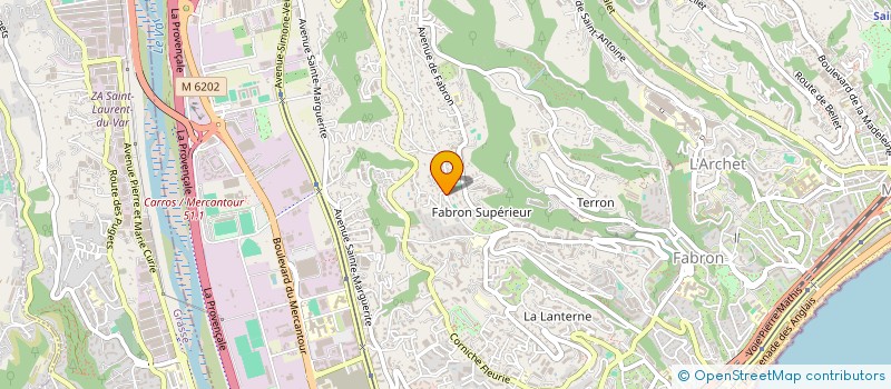 localisation de l'entreprise MONSIEUR XAVIER PARDON à NICE