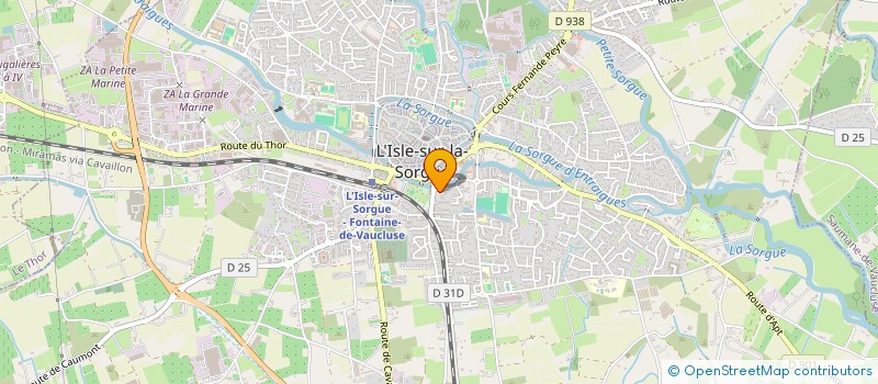 localisation de l'entreprise MONSIEUR XAVIER PAYAN  L'ISLE-SUR-LA-SORGUE