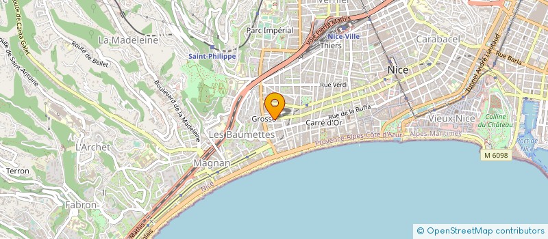localisation de l'entreprise MONSIEUR XAVIER PELLEGRINO à NICE