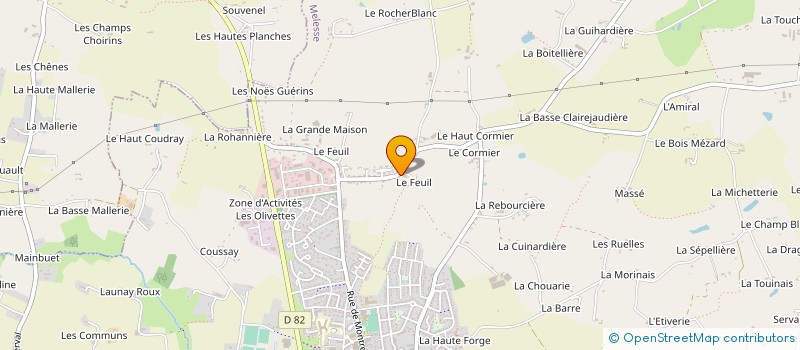 localisation de l'entreprise MONSIEUR XAVIER PENARD  MELESSE