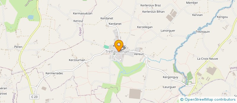 localisation de l'entreprise MONSIEUR XAVIER PENVEN  TREFLAOUENAN
