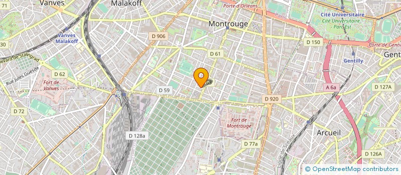 localisation de l'entreprise MONSIEUR XAVIER PEREZ BASSONS  MONTROUGE