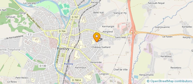 localisation de l'entreprise MONSIEUR XAVIER PERILLAT-BOITEUX  PONTIVY