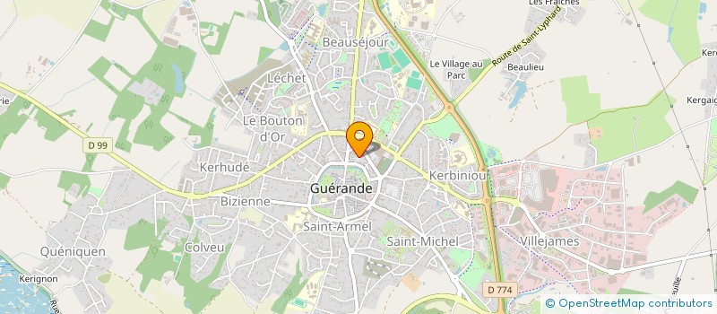 localisation de l'entreprise MONSIEUR XAVIER PERRAUD  GUERANDE