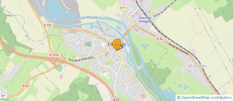 localisation de l'entreprise MONSIEUR XAVIER PERRET à CHARMES