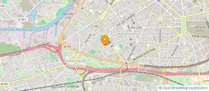 localisation de l'entreprise MONSIEUR XAVIER PERRIN à LILLE