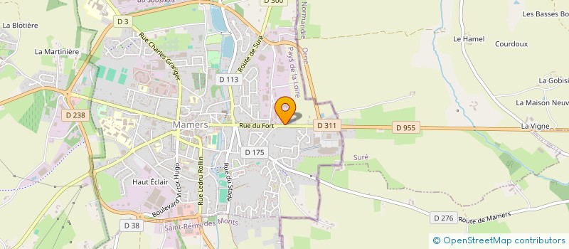 localisation de l'entreprise MONSIEUR XAVIER PERRONNIS  MAMERS