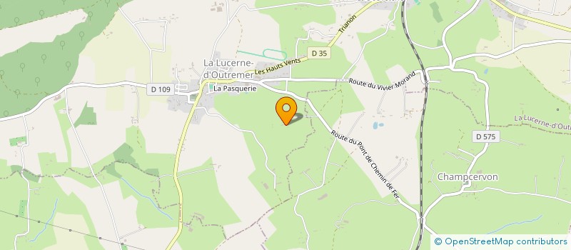 localisation de l'entreprise MONSIEUR XAVIER PERSONNAZ  LA LUCERNE-D'OUTREMER