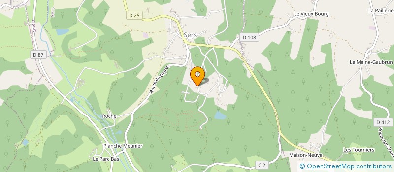 localisation de l'entreprise MONSIEUR XAVIER PESME à SERS
