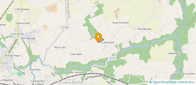 localisation de l'entreprise MONSIEUR XAVIER PETIBON  PLOUZELAMBRE