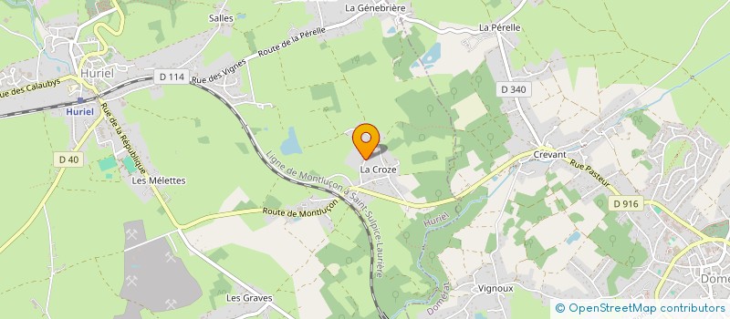 localisation de l'entreprise MONSIEUR XAVIER PETITPIED  HURIEL