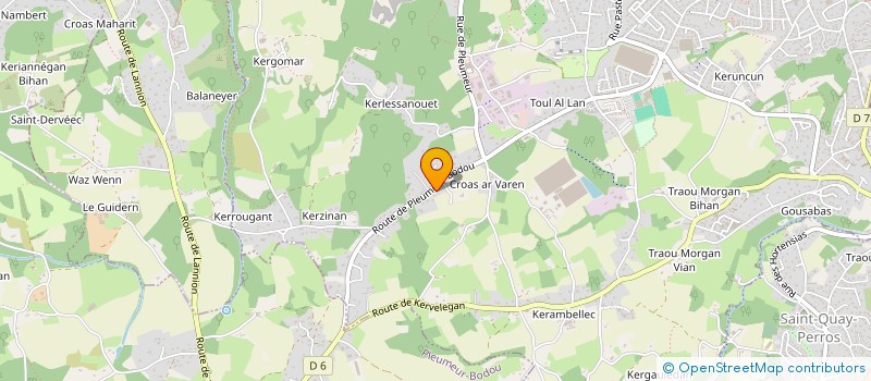 localisation de l'entreprise MONSIEUR XAVIER PETRETTI  PERROS-GUIREC