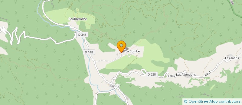 localisation de l'entreprise MONSIEUR XAVIER PEYRARD  BOULC